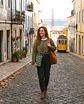 Bolsa portátil | Quadrados | Verde e creme - Thumbnail 1