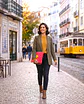 Bolsa portátil | Quadrados | Vermelho e rosa - Thumbnail 2