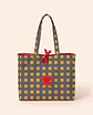 Sasha shopper | Quadrados | Cinza e amarelo - Thumbnail 2
