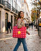 Sasha shopper | Quadrados | Vermelho e rosa - Thumbnail 2