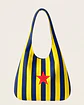 Bianca bag | Riscas | Horizontais | Azul e amarelo - Thumbnail 1