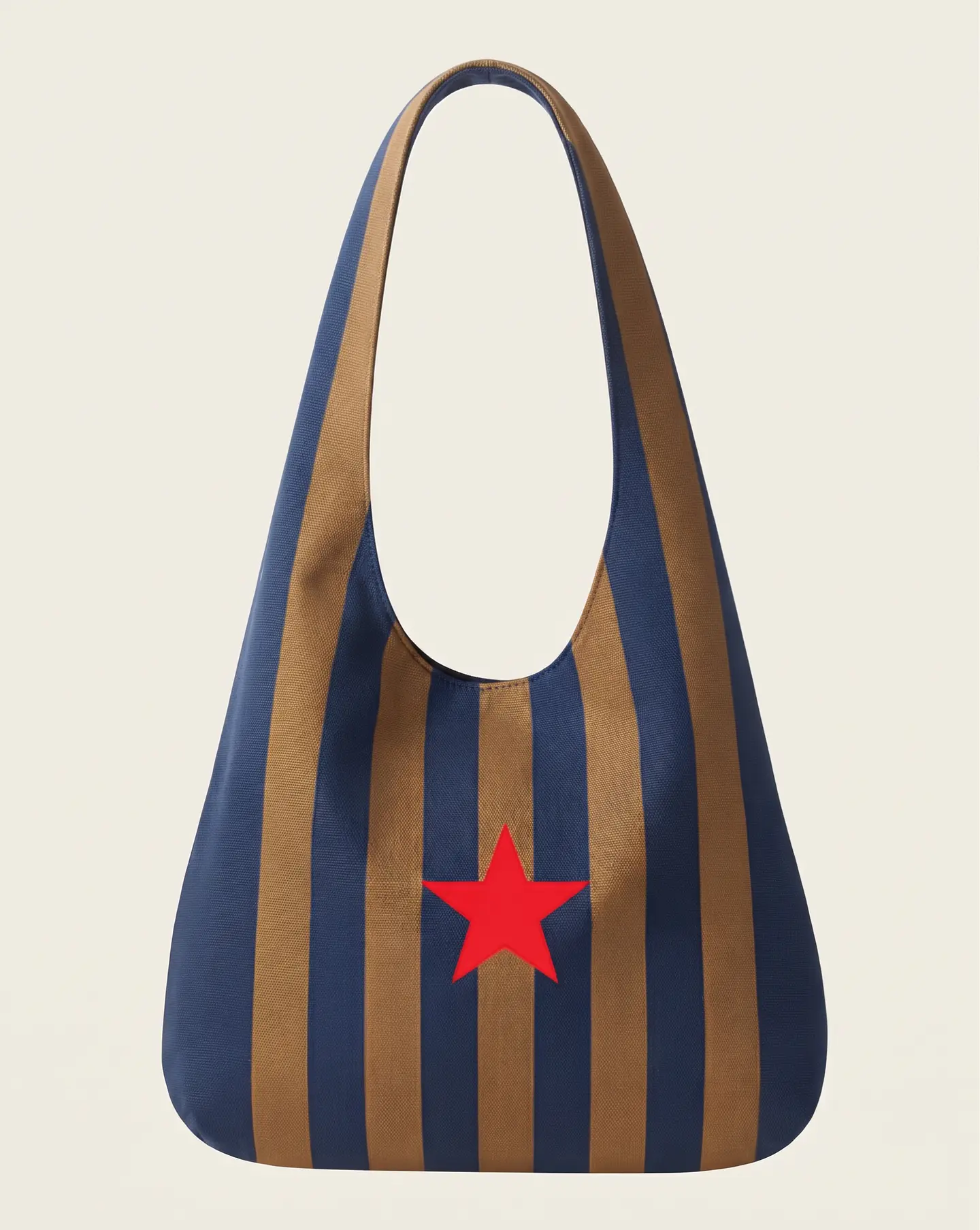 Bianca bag | Riscas | Horizontais | Azul e castanho 2