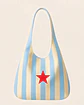 Bianca bag | Riscas | Horizontais | Azul claro - thumbnail 1