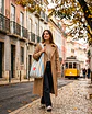 Bianca bag | Riscas | Horizontais | Azul claro - thumbnail 2