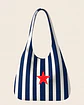 Bianca bag | Riscas | Horizontais | Azul claro - COPIE - Thumbnail 2
