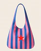 Bianca bag | Riscas | Horizontais | Azul rosa - Thumbnail 2