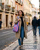 Bianca bag | Riscas | Horizontais | Azul rosa - Thumbnail 1