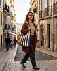 Bianca bag | Riscas | Horizontais | Azul - thumbnail 2