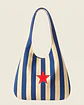 Bianca bag | Riscas | Horizontais | Azul - thumbnail 1