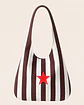 Bianca bag | Riscas | Horizontais | Chocolate - Thumbnail 1