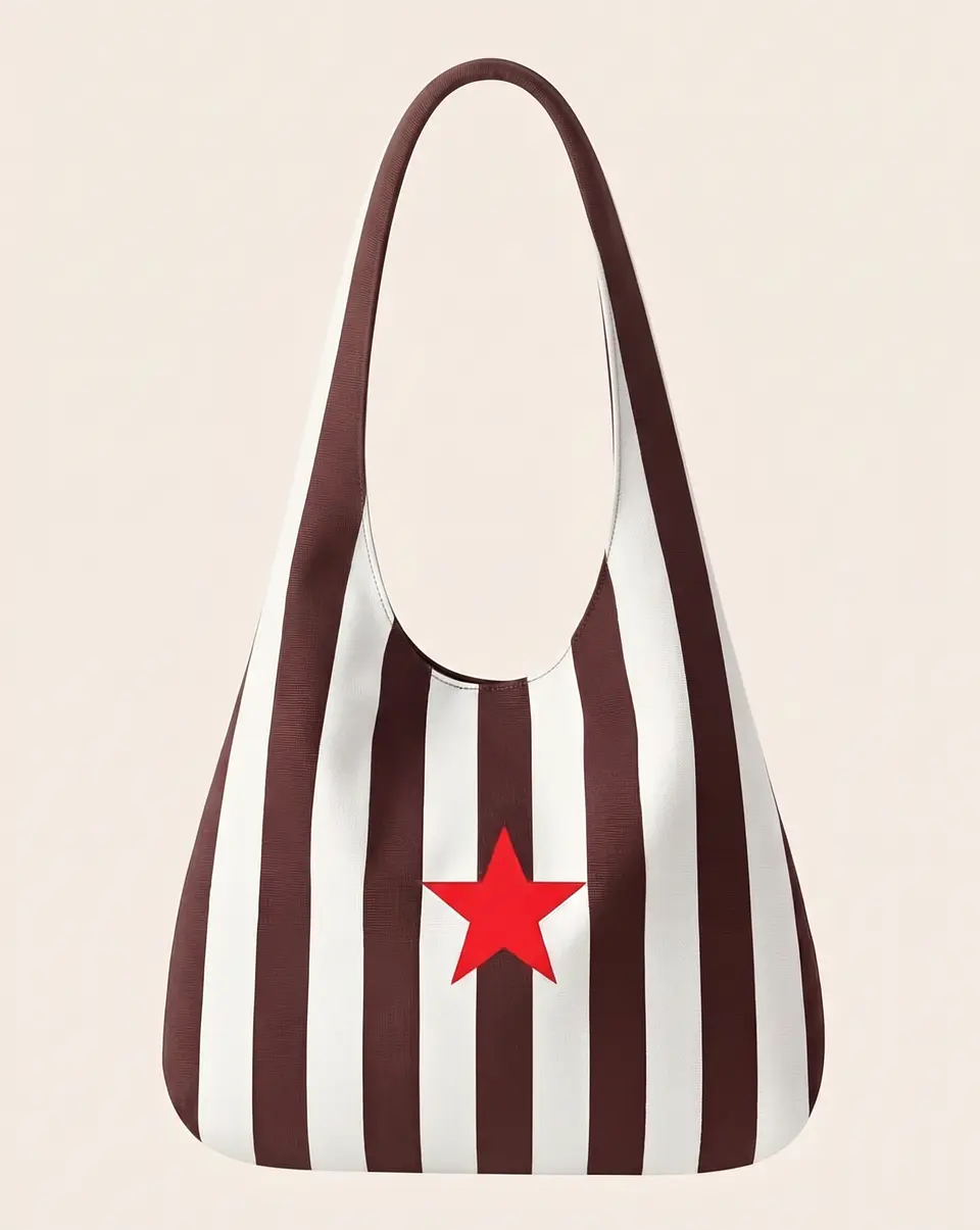 Bianca bag | Riscas | Horizontais | Chocolate 1