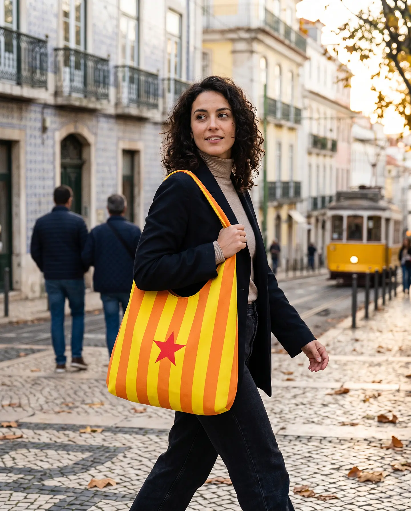 Bianca bag | Riscas | Horizontais | Laranja e amarelo 2