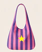 Bianca bag | Riscas | Horizontais | Lilás - Thumbnail 2