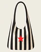 Bianca bag | Riscas | Horizontais | Preto - Thumbnail 1