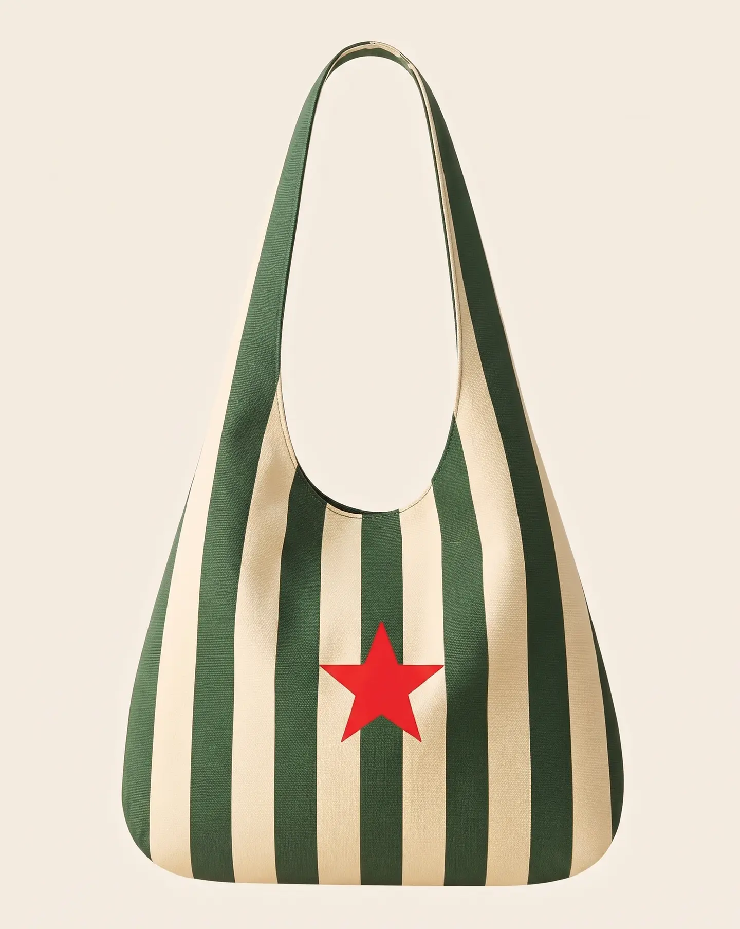 Bianca bag | Riscas | Horizontais | Verde e creme 1
