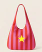 Bianca bag | Riscas | Horizontais | Vermelho e rosa - Thumbnail 2