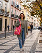 Bianca bag | Riscas | Horizontais | Vermelho e rosa - Thumbnail 1