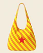 Bianca bag | Riscas | Diagonais | Laranja e amarelo - Thumbnail 1