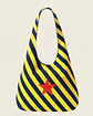 Bianca bag | Riscas | Diagonais | Azul e amarelo - Thumbnail 2