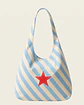 Bianca bag | Riscas | Diagonais | Azul e castanho - COPIE - thumbnail 2