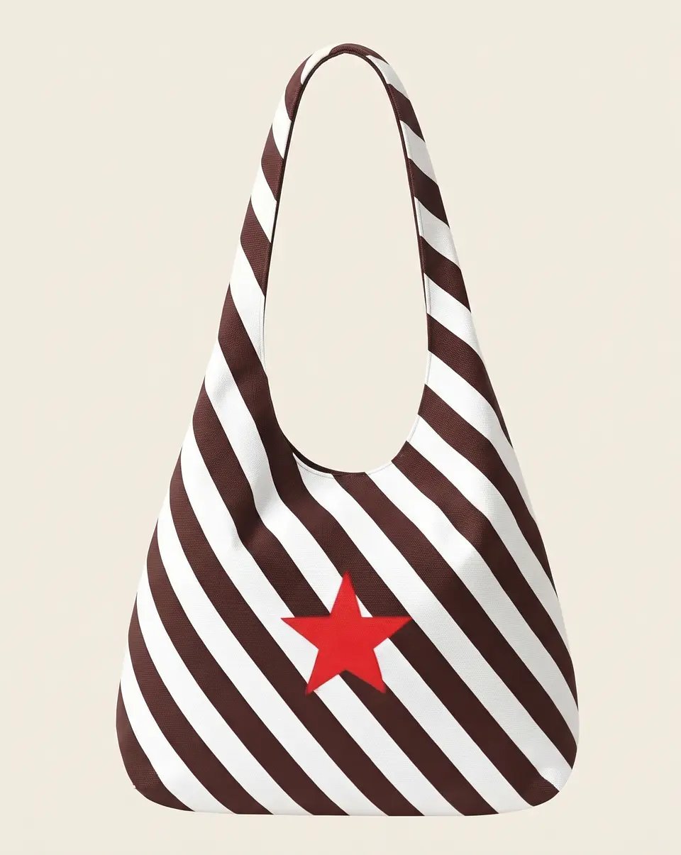 Bianca bag | Riscas | Diagonais | Chocolate 2