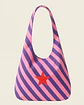 Bianca bag | Riscas | Diagonais | Lilás - Thumbnail 2