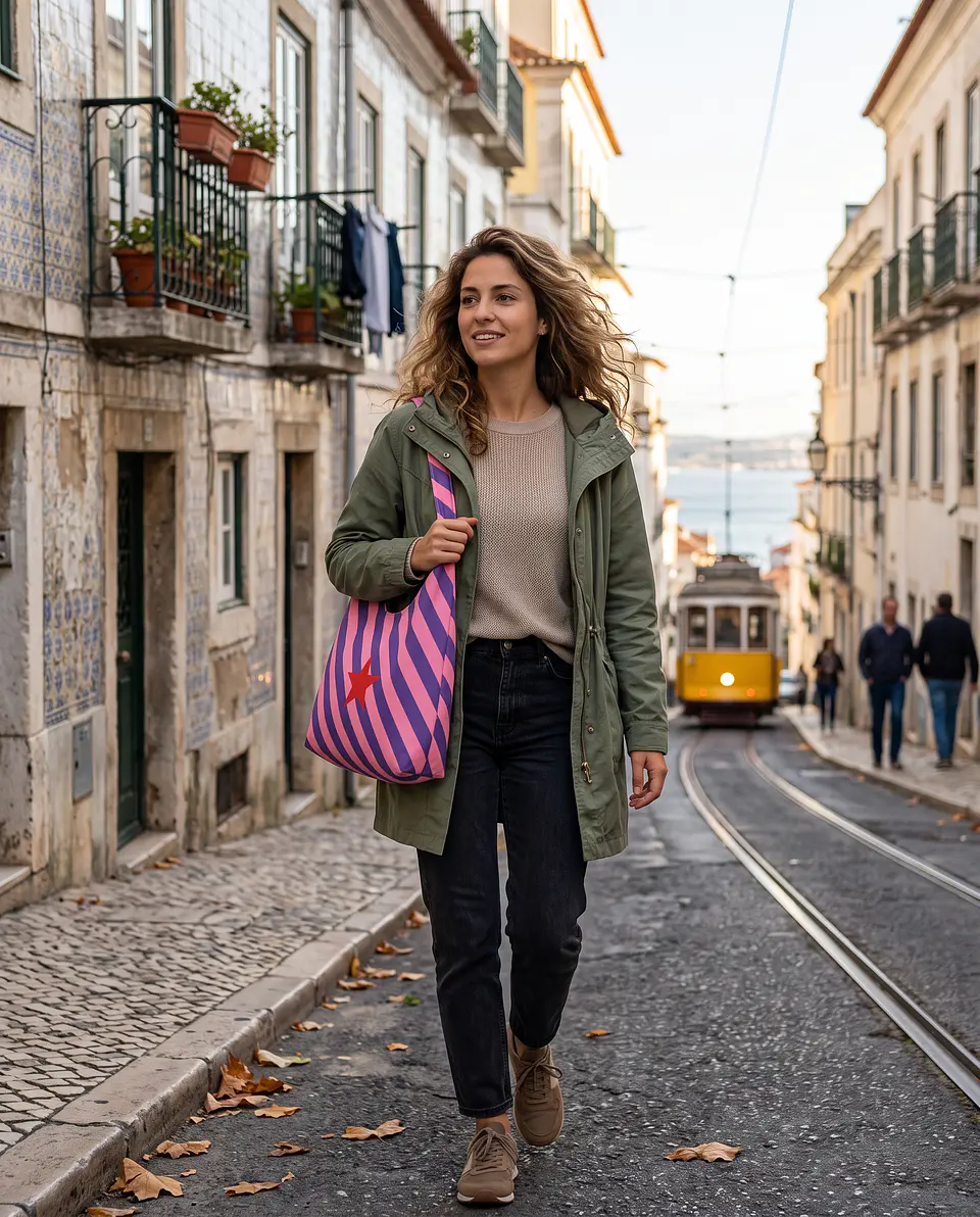 Bianca bag | Riscas | Diagonais | Lilás 1