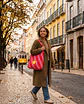 Bianca bag | Riscas | Diagonais | Vermelho e rosa - Thumbnail 1