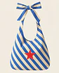 Lola bag | Riscas | Diagonal | Azul - Thumbnail 1