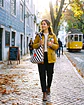 Lola bag | Riscas | Diagonal | Chocolate - thumbnail 1