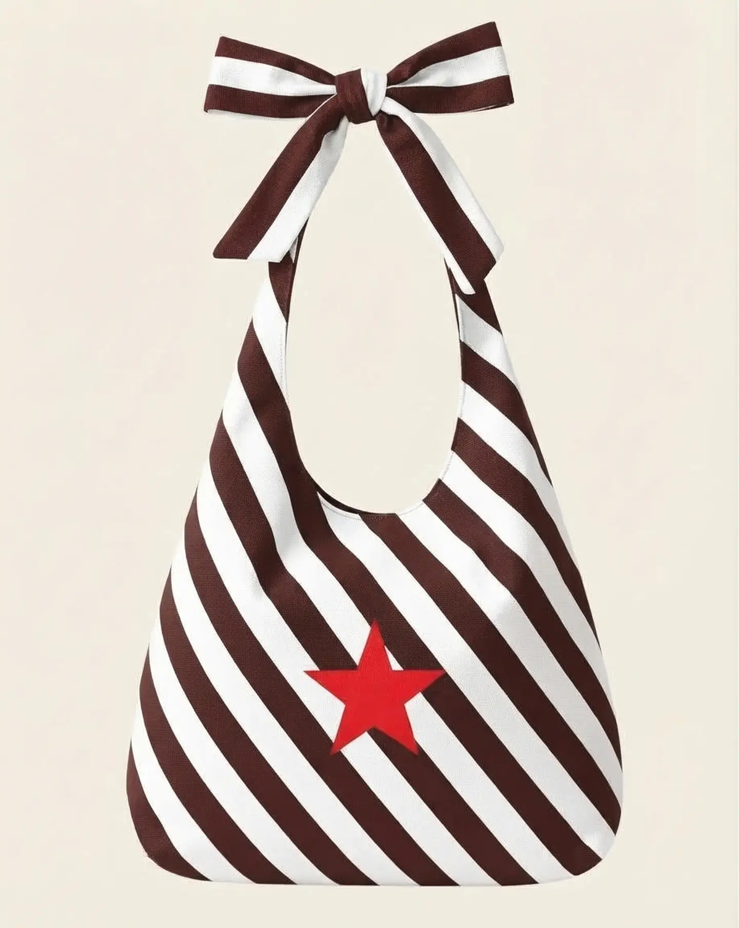 Lola bag | Riscas | Diagonal | Chocolate 2