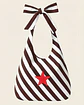 Lola bag | Riscas | Diagonal | Chocolate - thumbnail 2