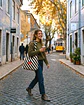 Lola bag | Riscas | Diagonal | Preto - Thumbnail 2