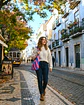 Lola bag | Riscas | Diagonal | Azul e rosa - thumbnail 2
