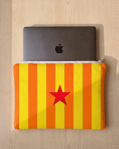 Bolsa portátil | Riscas | Horizontais | Laranja amarelo
