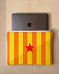 Bolsa portátil | Riscas | Horizontais | Laranja amarelo - Thumbnail 1