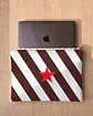 Bolsa portátil | Riscas | Horizontais | Chocolate - thumbnail 2