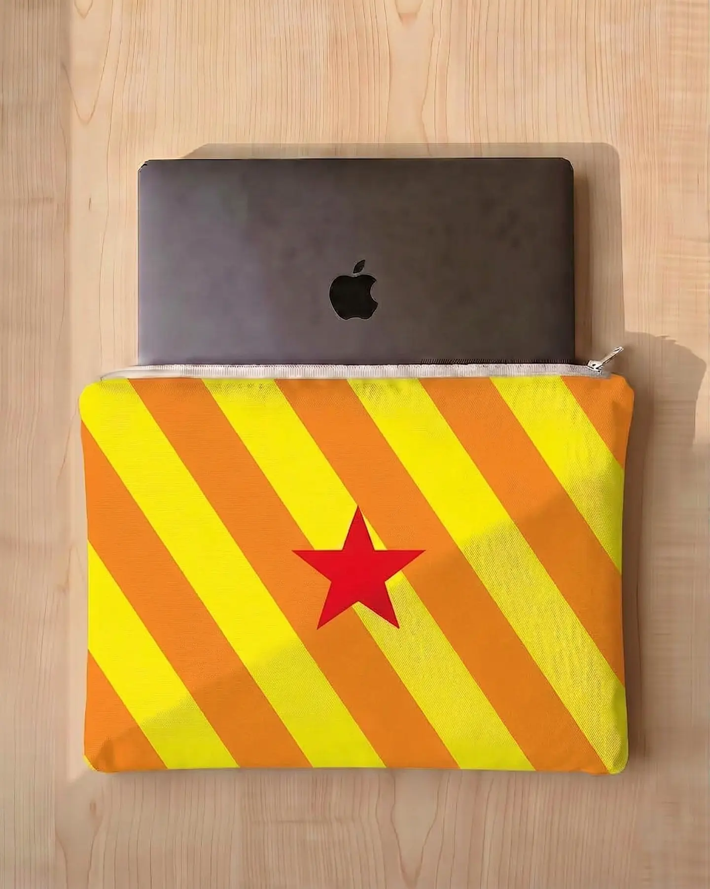 Bolsa portátil | Riscas | Horizontais | Laranja amarelo 2