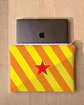 Bolsa portátil | Riscas | Horizontais | Laranja amarelo - Thumbnail 2