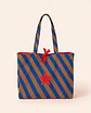 Sasha shopper | Riscas | Horizontais | Azul castanho - Thumbnail 2