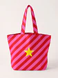 Cleo shopper | Riscas | Diagonais | Vermelho e rosa - thumbnail 2