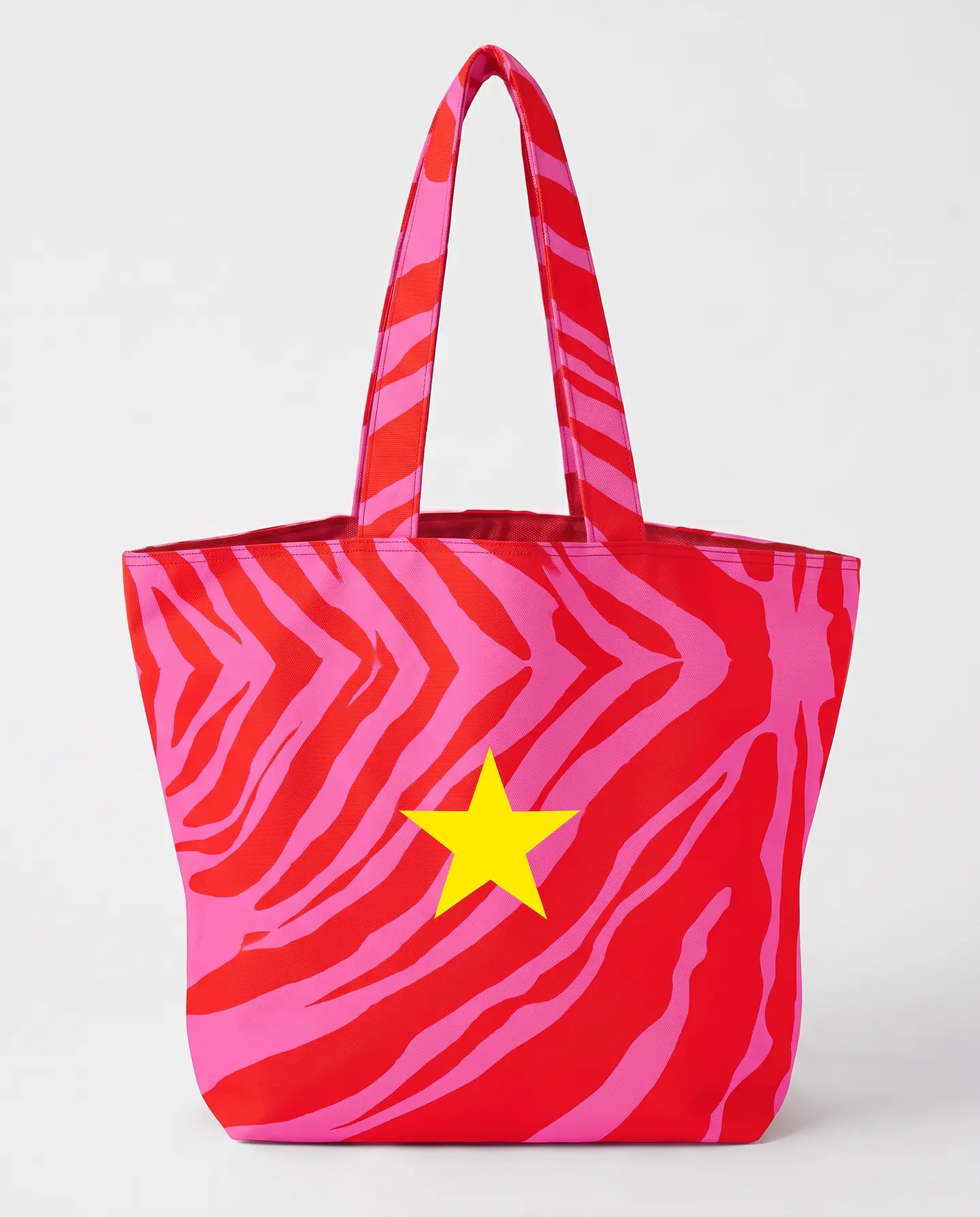 Cleo shopper | Animal print | Savana | Vermelho e rosa 1