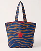 Cleo shopper | Animal print | Zazu | Azul e castanho - thumbnail 2