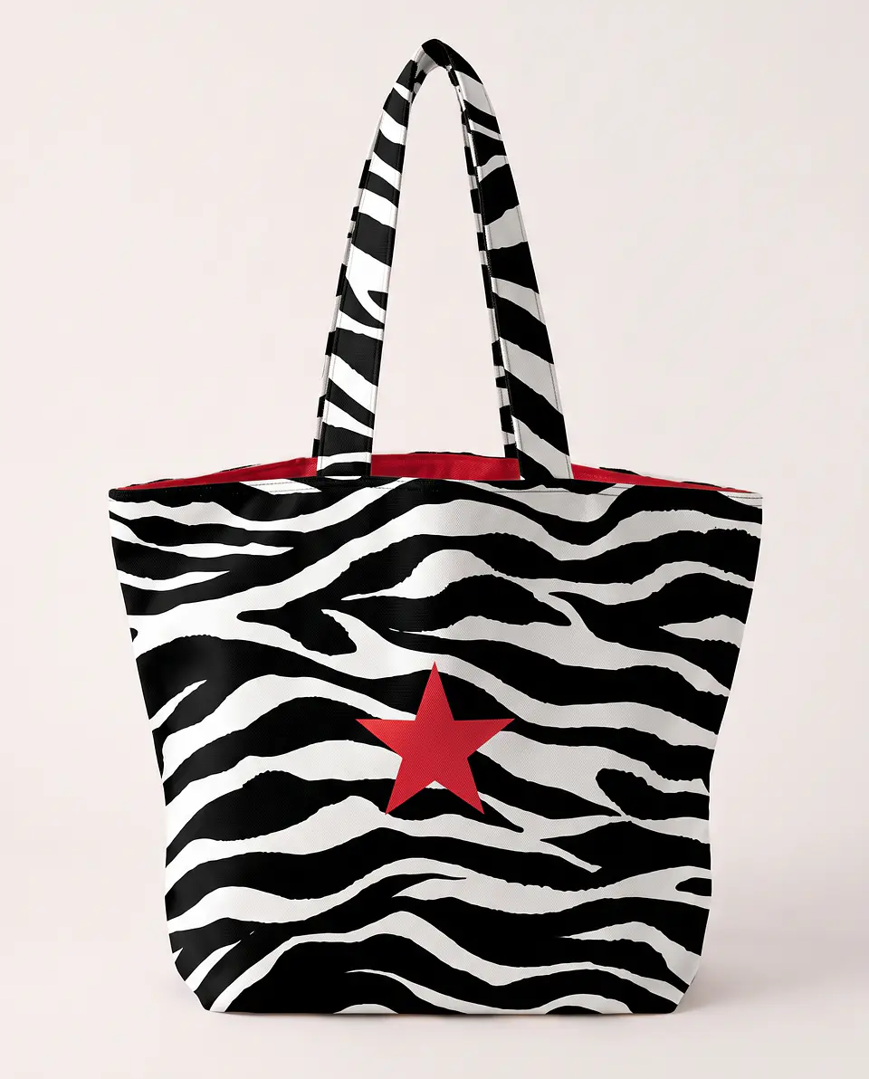 Cleo shopper | Animal print | Zazu | Preto e branco 2