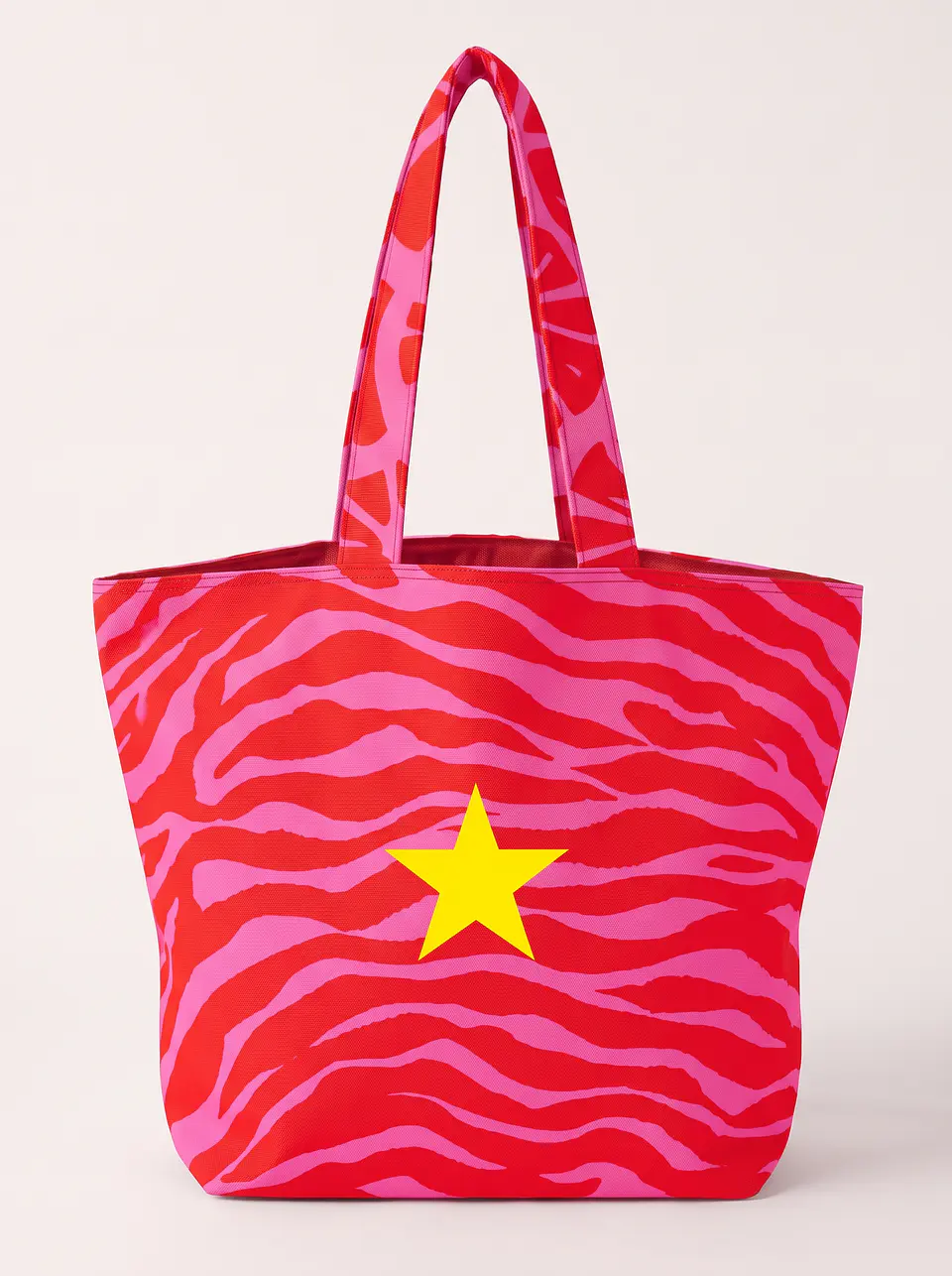 Cleo shopper | Animal print | Zazu | Vermelho e rosa 2