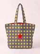Cleo shopper | Quadrados | Cinza e amarelo - Thumbnail 1