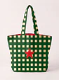 Cleo shopper | Quadrados | Verde e creme - Thumbnail 1