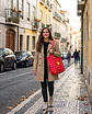 Cleo shopper | Quadrados | Vermelho e rosa - Thumbnail 1