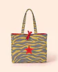 Sasha shopper | Animal print | Zazu | Cinza e amarelo - Thumbnail 2