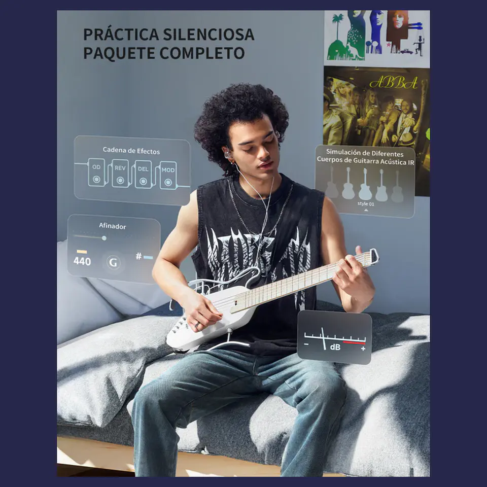 Guitarra Eléctrica Donner HUSH™ I Pro 8